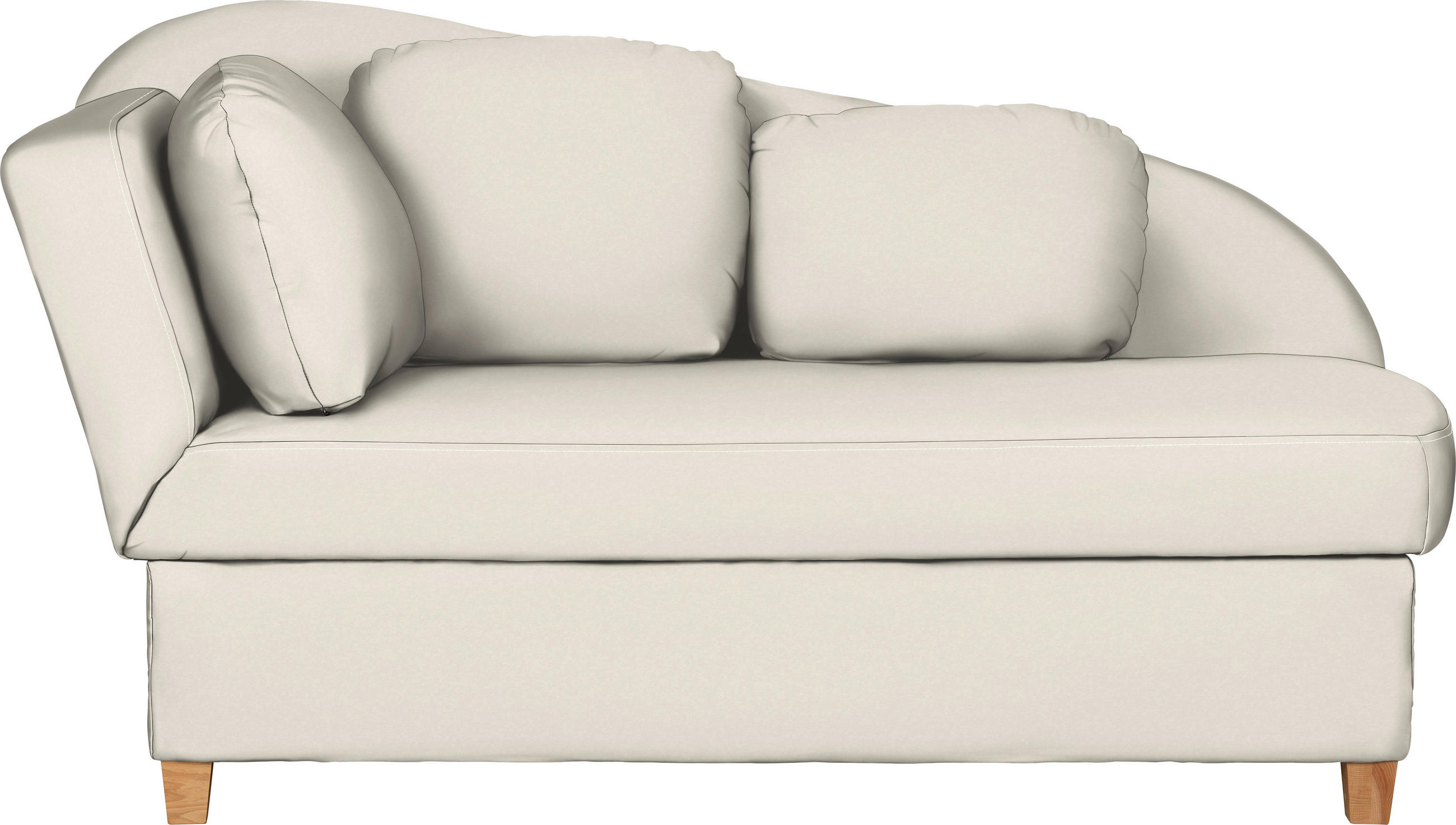 LIEGE in Chenille, Flachgewebe Creme  - Creme, LIFESTYLE, Holz/Textil (85/97/180cm) - Novel