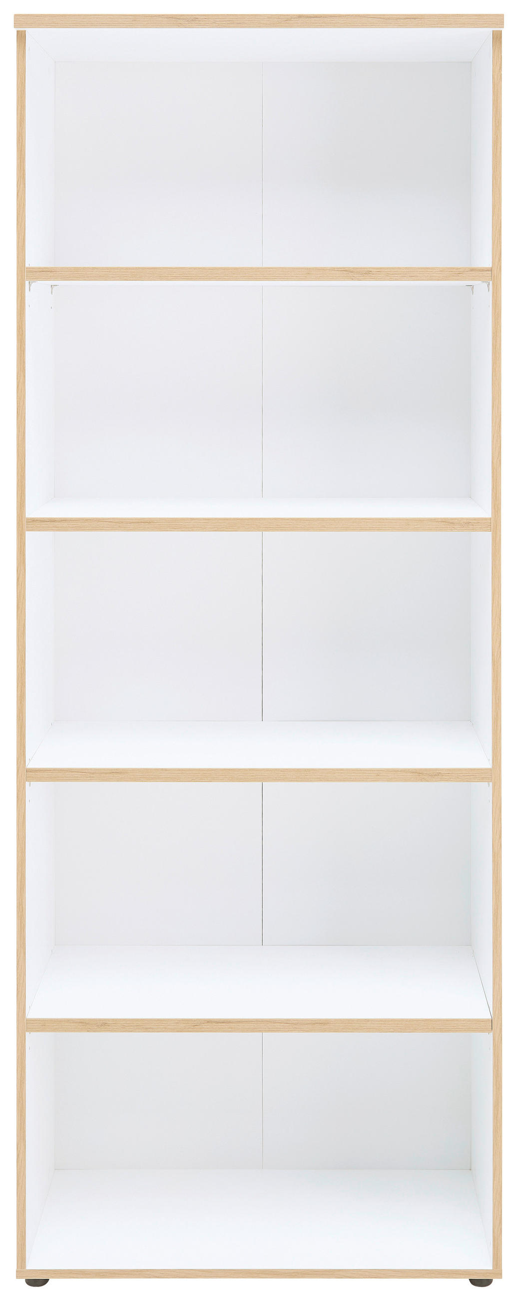 AKTENREGAL 75/197/38 cm  - Weiss/Schwarz, Konventionell, Holzwerkstoff/Kunststoff (75/197/38cm) - MID.YOU