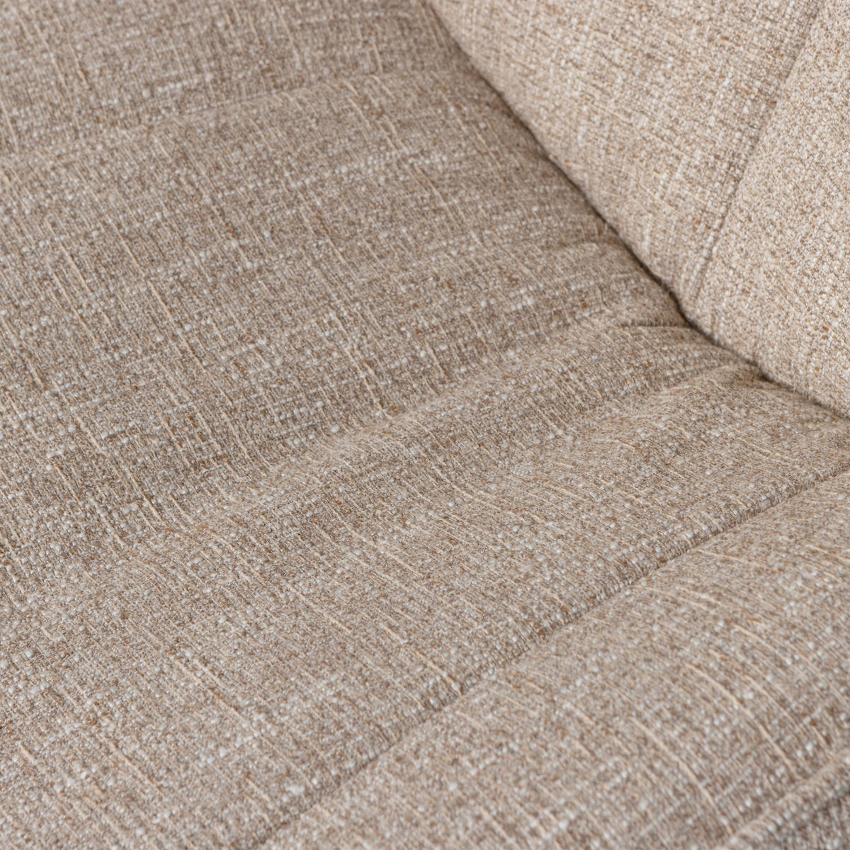 SESSEL in Webstoff Naturfarben  - Schwarz/Naturfarben, Design, Textil/Metall (75/88/94cm) - Livetastic