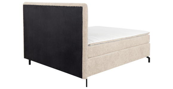 BOXSPRINGBETT 160/200 cm  in Champagner  - Champagner/Schwarz, Design, Textil/Metall (160/200cm) - Esposa