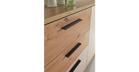 SIDEBOARD  150/92/38 cm 4 Schublade(n)  - Kaschmir/Schwarz, KONVENTIONELL, Holzwerkstoff/Kunststoff (150/92/38cm) - Xora