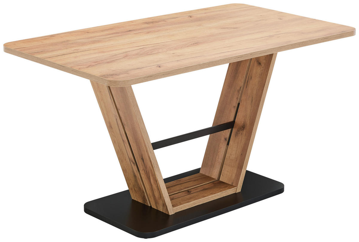 ESSTISCH rechteckig Eichefarben, Eiche Wotan  - Eichefarben/Eiche Wotan, Design, Holzwerkstoff (138/80/76cm) - Novel