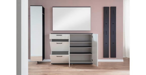GARDEROBE 5-teilig in 250/200/38 cm - Anthrazit/Weiß, KONVENTIONELL, Holzwerkstoff (250/200/38cm) - Moderano
