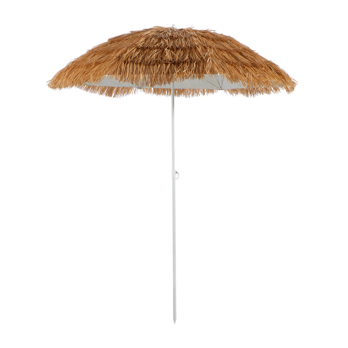 SONNENSCHIRM 175 cm Beige  - Beige/Weiß, LIFESTYLE, Kunststoff/Metall (160/160cm)