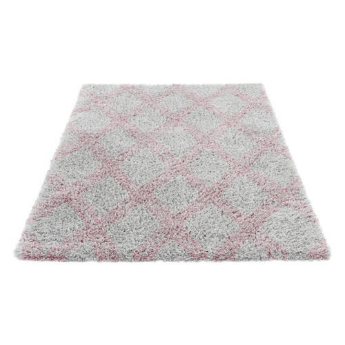 RYAMATTA 200/290 cm ETHNO-SHAGGY  - rosa, Basics, textil/plast (200/290cm)
