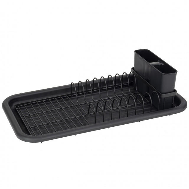 Justinus Geschirrabtropfkorb Life Style Schwarz 24x10x43 cm