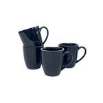 KAFFEEBECHERSET Bastia noro 4-teilig  - Schwarz, Trend, Keramik - Novel