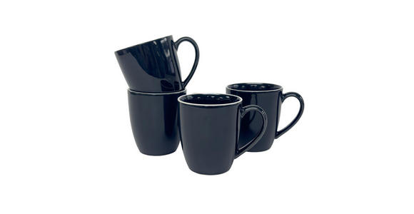 KAFFEEBECHERSET Bastia noro 4-teilig  - Schwarz, Trend, Keramik - Novel
