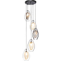 HÄNGELEUCHTE Diamond 42/130/42 cm   - MODERN, Glas/Metall (42/130/42cm) - Kare-Design