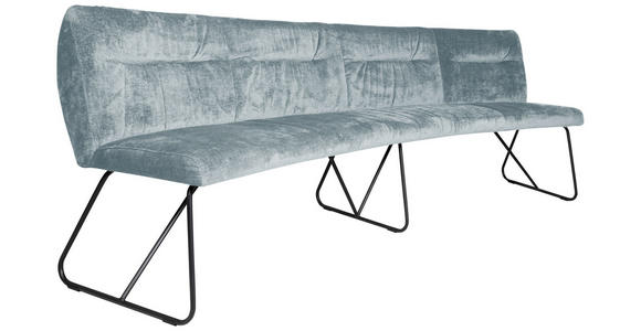 SITZBANK 252/88/81 cm Flachgewebe Grau Metall - Anthrazit/Grau, Design, Textil/Metall (252/88/81cm) - Valnatura