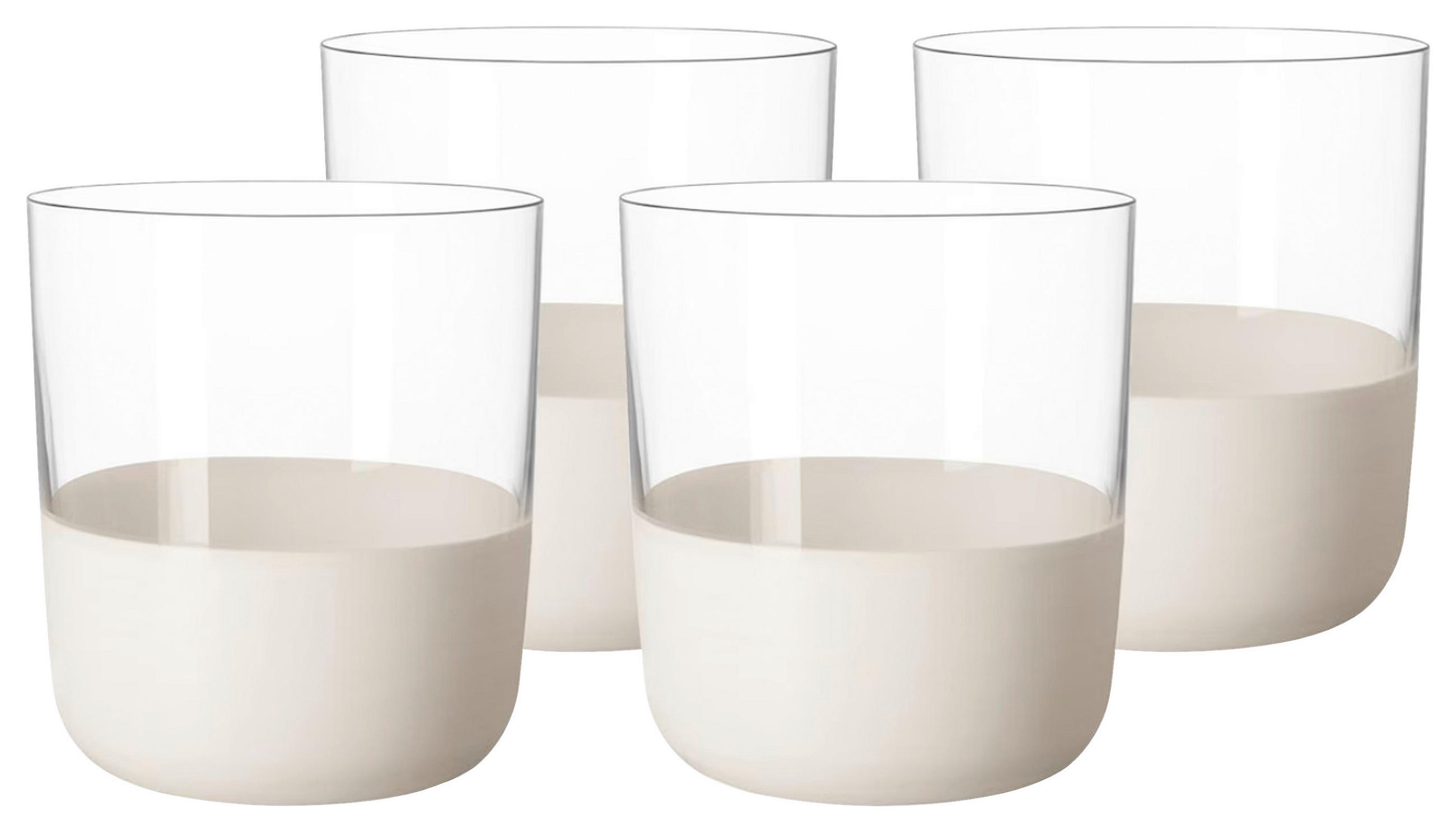 GLÄSERSET Manufacture Rock blanc  4-teilig  - Klar/Weiß, KONVENTIONELL, Glas (250ml) - Villeroy & Boch