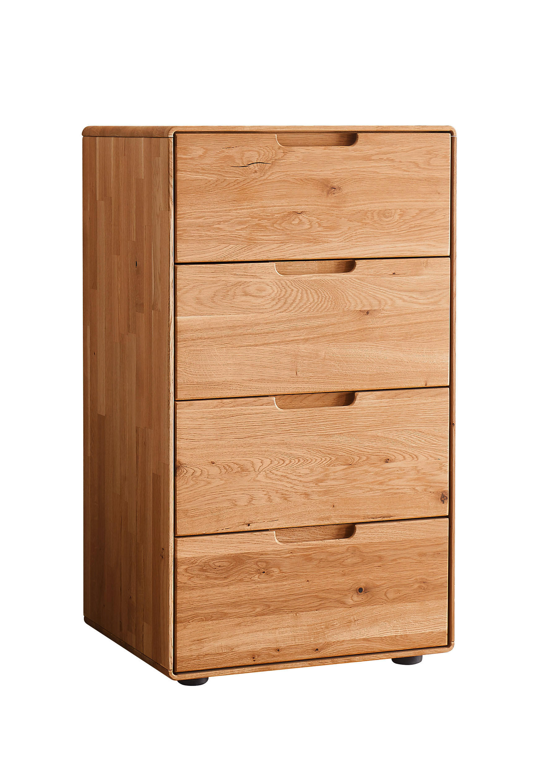 KOMMODE , 51/91/40 cm, 4 Schublade(n)  - Wildeiche, Design, Holz (51/91/40cm) - Livetastic