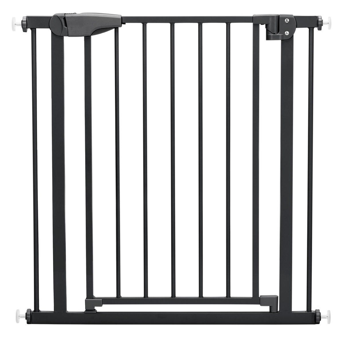 TÜRSCHUTZGITTER zum Schrauben, zum Klemmen 75-89/76 cm  - Schwarz, Basics, Kunststoff/Metall (75-89/76cm) - My Baby Lou