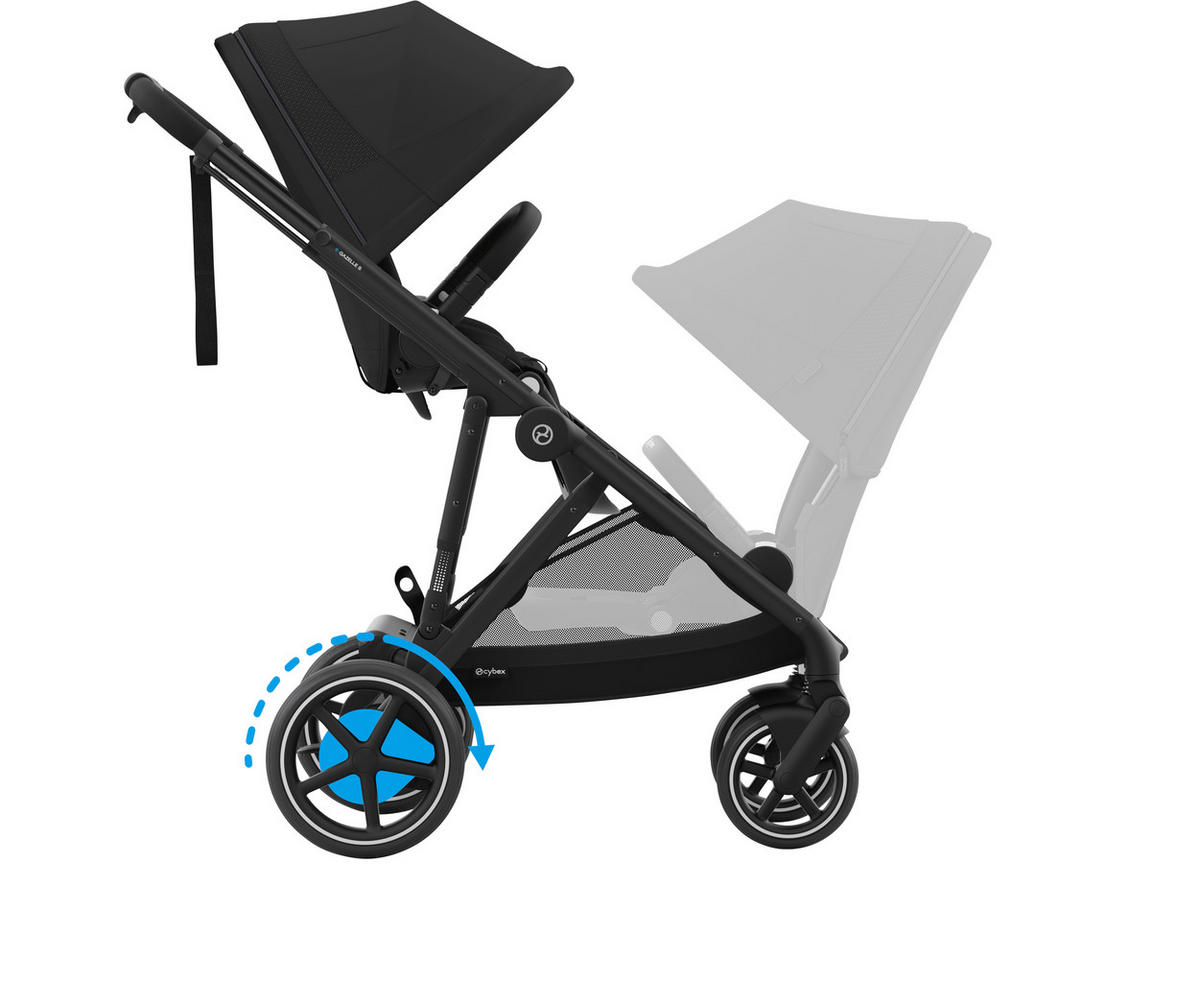 KINDERWAGEN e-Gazelle S  - Schwarz, Design, Kunststoff/Textil (94.5/66/100cm) - Cybex