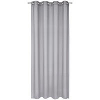 ZÁVES S OČKAMI, priehľadné, 140/245 cm - sivá, Konventionell, textil (140/245cm) - Esposa