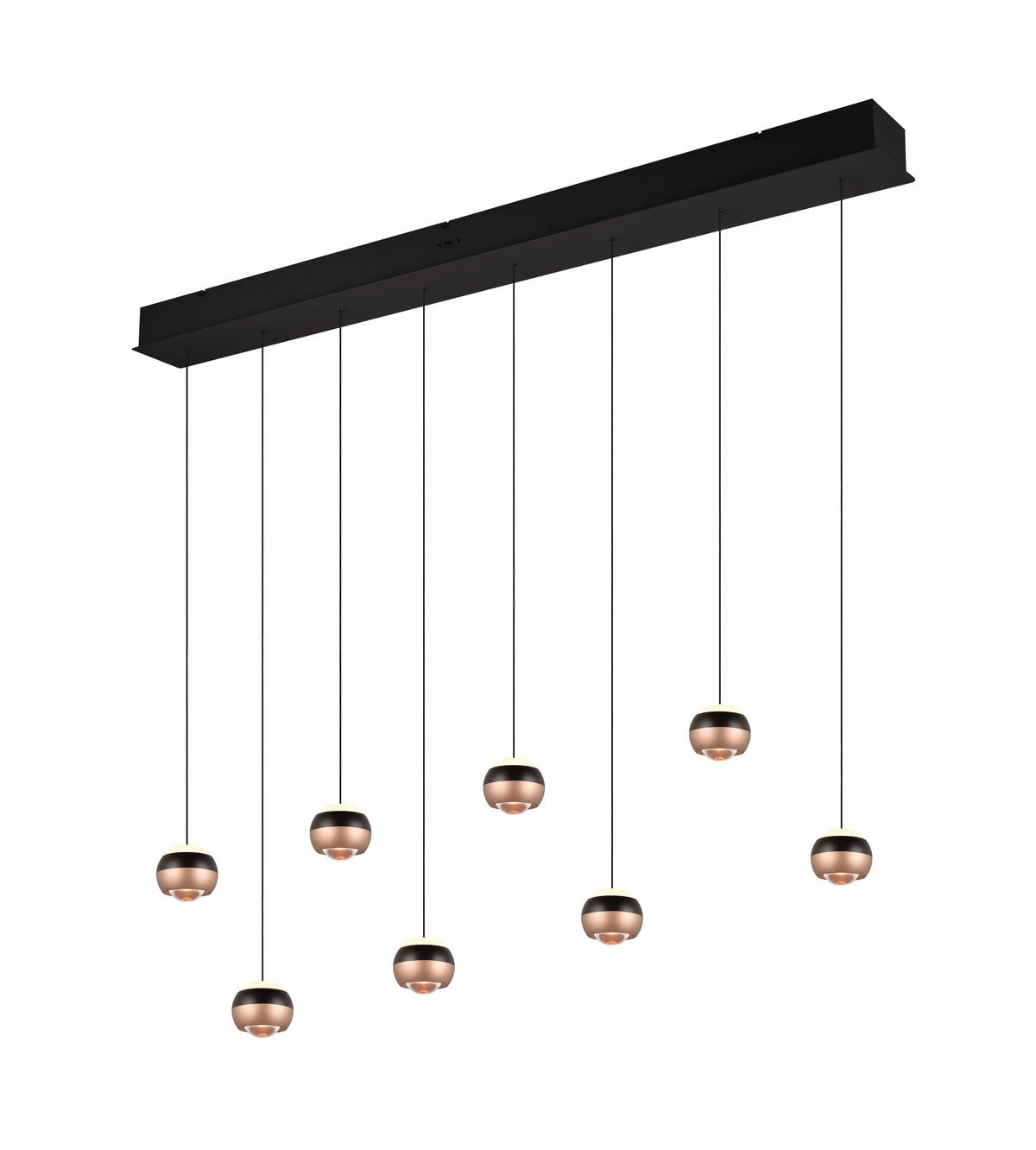 LED-PENDELLEUCHTE Orbit 150/13/200 cm   - Schwarz, Design, Metall (150/13/200cm) - Trio Leuchten