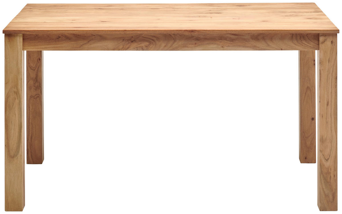 ESSTISCH Akazie vollmassiv rechteckig Akaziefarben  - Akaziefarben, KONVENTIONELL, Holz (140/76/80cm) - MID.YOU