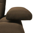 ECKSOFA in Struktur Taupe  233/313 cm  - Taupe/Schwarz, Design, Kunststoff/Textil (233/313cm) - Emilio Belluti