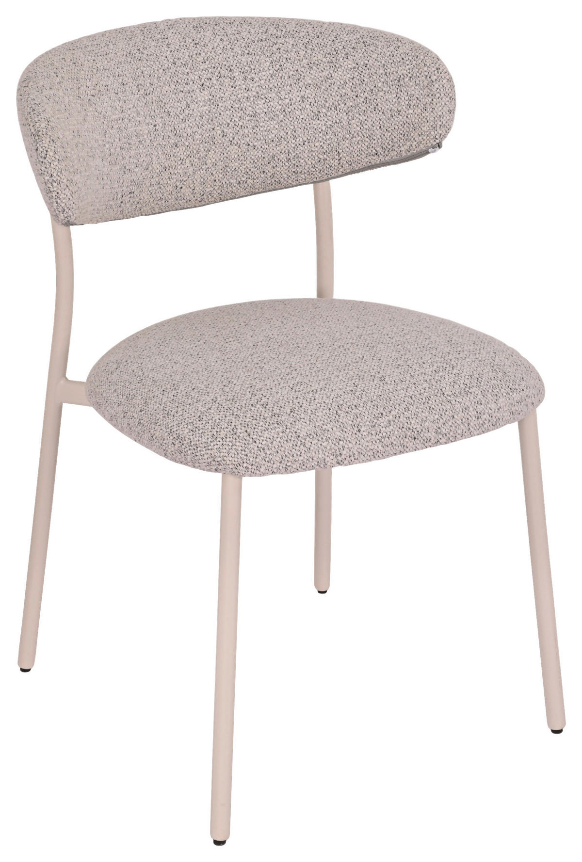 STUHL Webstoff Creme, Greige  - Greige/Creme, MODERN, Textil/Metall (55/80/61cm) - MID.YOU