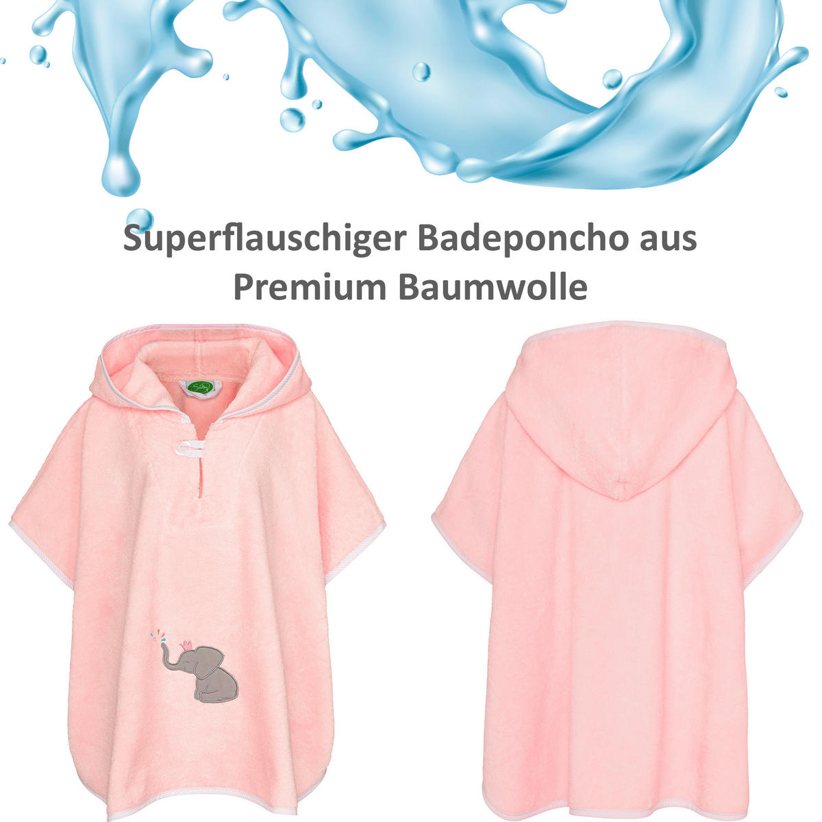 KAPUZENBADETUCH    - Rosa, Basics, Textil (70/55cm)