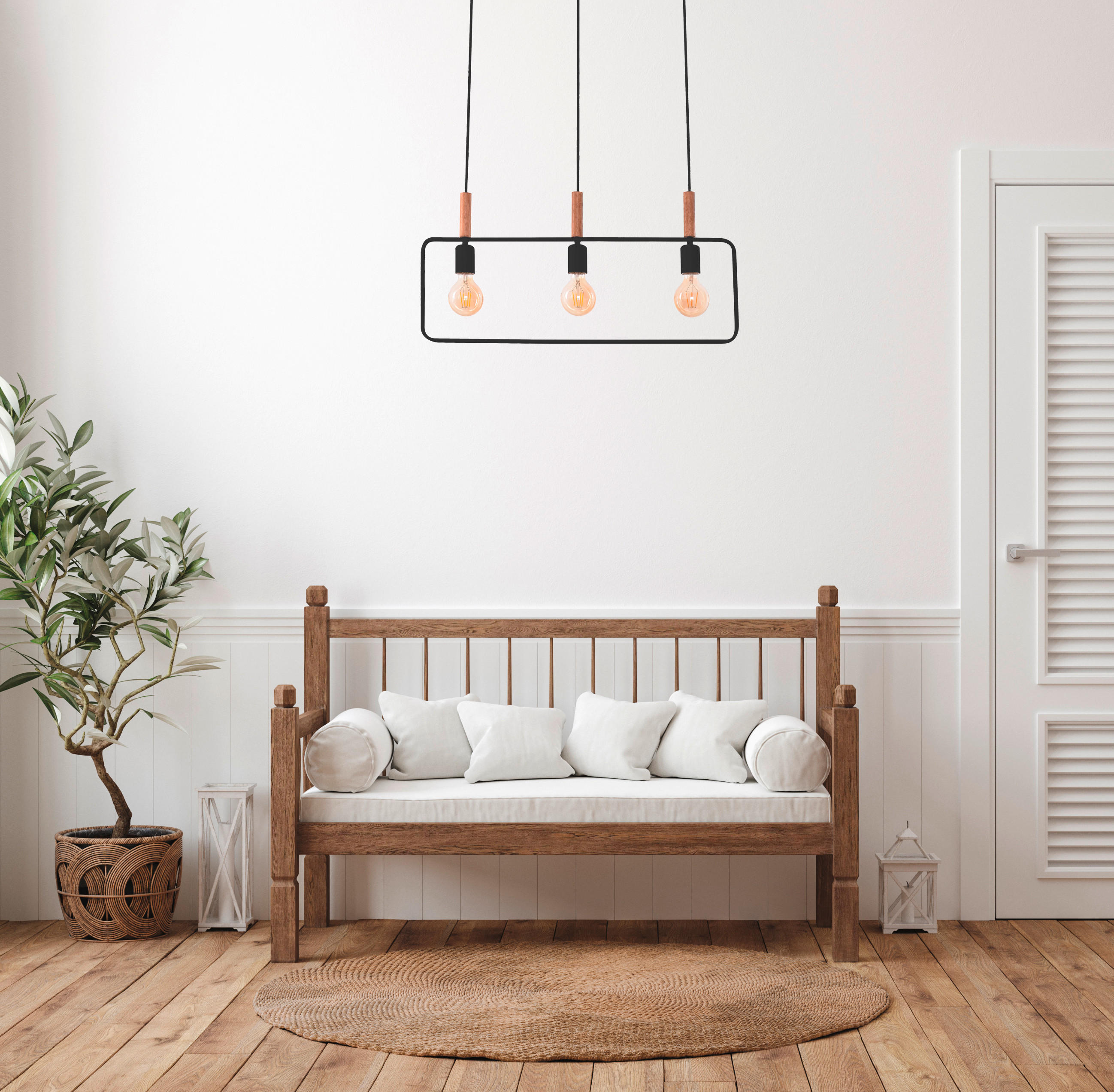 HÄNGELEUCHTE 70/6/110 cm   - Schwarz, Design, Metall (70/6/110cm)