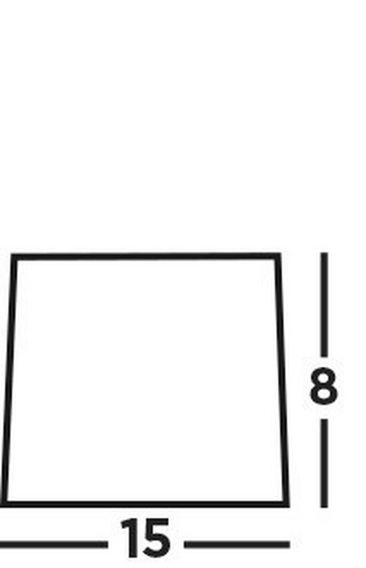 UTOMHUSLAMPA - vit, Basics, plast (15/15/7,6cm)
