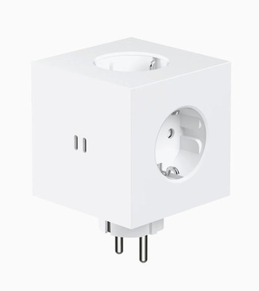 STECKDOSENWÜRFEL - Weiß, Basics, Kunststoff (7,6/7,6/11,3cm) - AVOLT