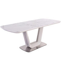 ESSTISCH in Glas, Holzwerkstoff  - Graphitfarben/Weiß, MODERN, Glas/Holzwerkstoff (160-200/90/76cm) - Livetastic