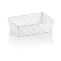 KOŠARA ALVARO, BELA   29,5/20,5/8,5 cm     - bela, Konvencionalno, tekstil (29,5/20,5/8,5cm) - Kela