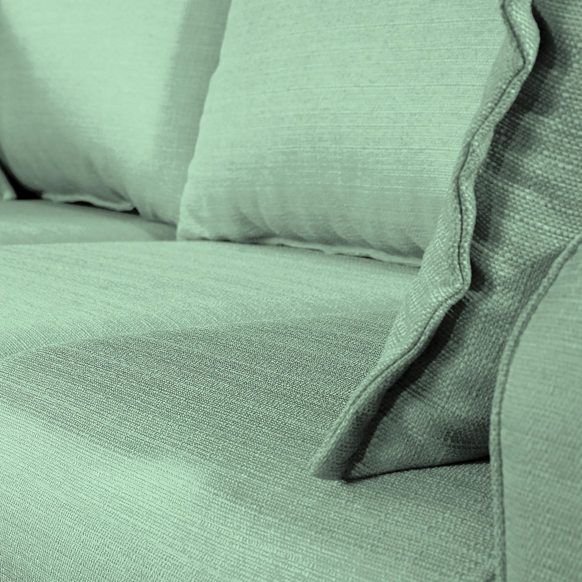 ECKSOFA Beata Mintgrün Mikrofaser  - Wengefarben/Mintgrün, Design, Holz/Textil (150/230cm) - Livetastic