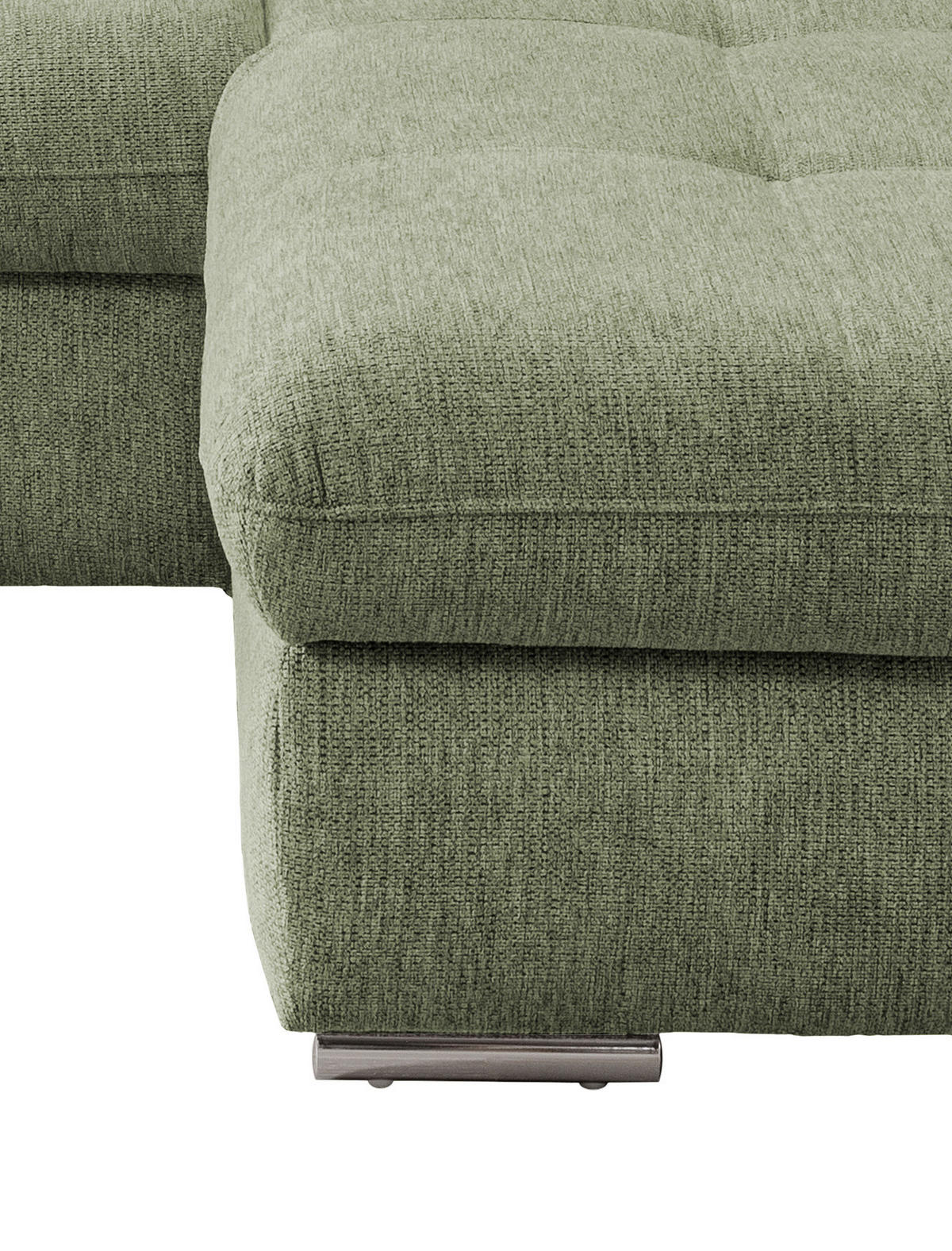 CloseUp von Livetastic ECKSOFA Grün Chenille.