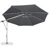 AMPELSCHIRM 350 cm Anthrazit  - Anthrazit/Silberfarben, Basics, Textil/Metall (350/350cm) - Doppler