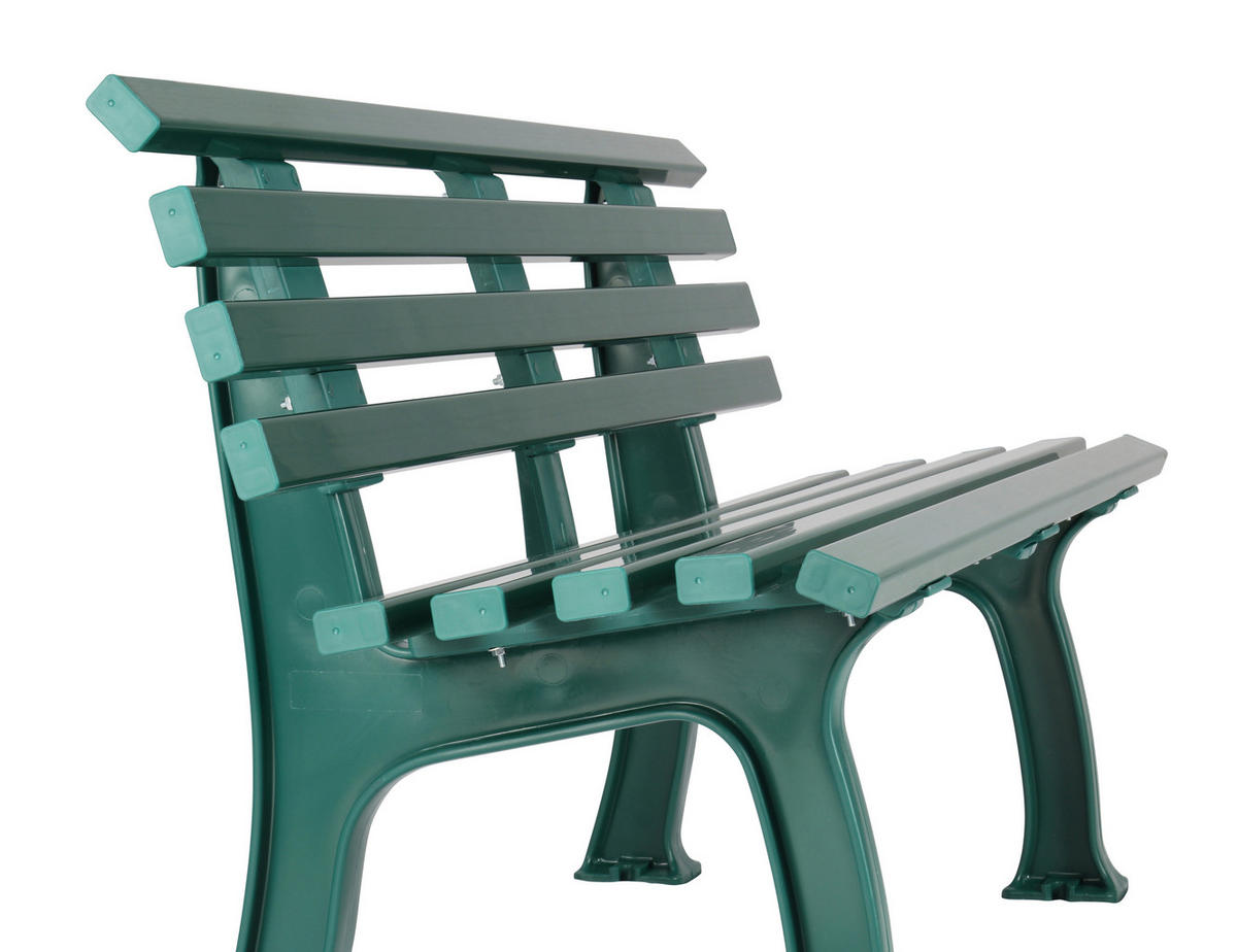GARTENBANK 120/74/54 cm   - Grün, Basics, Kunststoff (120/74/54cm) - Modante