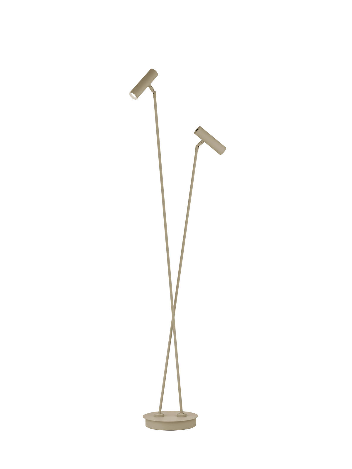 LED-STEHLEUCHTE 95,8/137 cm    - Sandfarben/Weiß, Basics, Kunststoff/Metall (95,8/137cm) - Hell