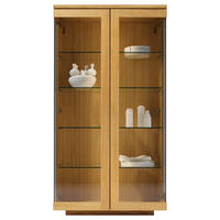 VITRINE  in massiv Eiche Eichefarben - Eichefarben, Design, Glas/Holz (80/151,5/41,9cm) - Team 7