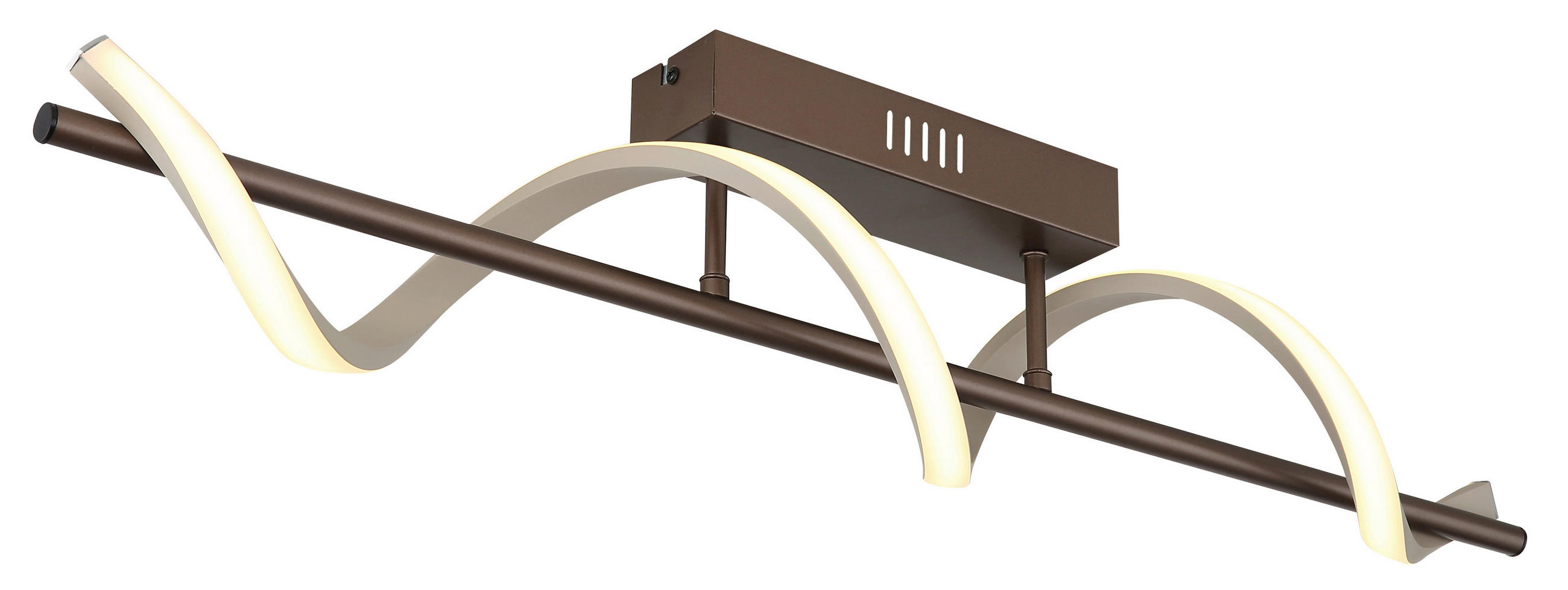 LED PLAFONJERA Spiro  - opal/boja peska, Dizajnerski, metal/plastika (80/15,5/19,6cm)