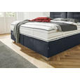 BOXSPRINGBETT 200/200 cm  in Dunkelblau  - Chromfarben/Dunkelblau, KONVENTIONELL, Textil (200/200cm) - Dieter Knoll