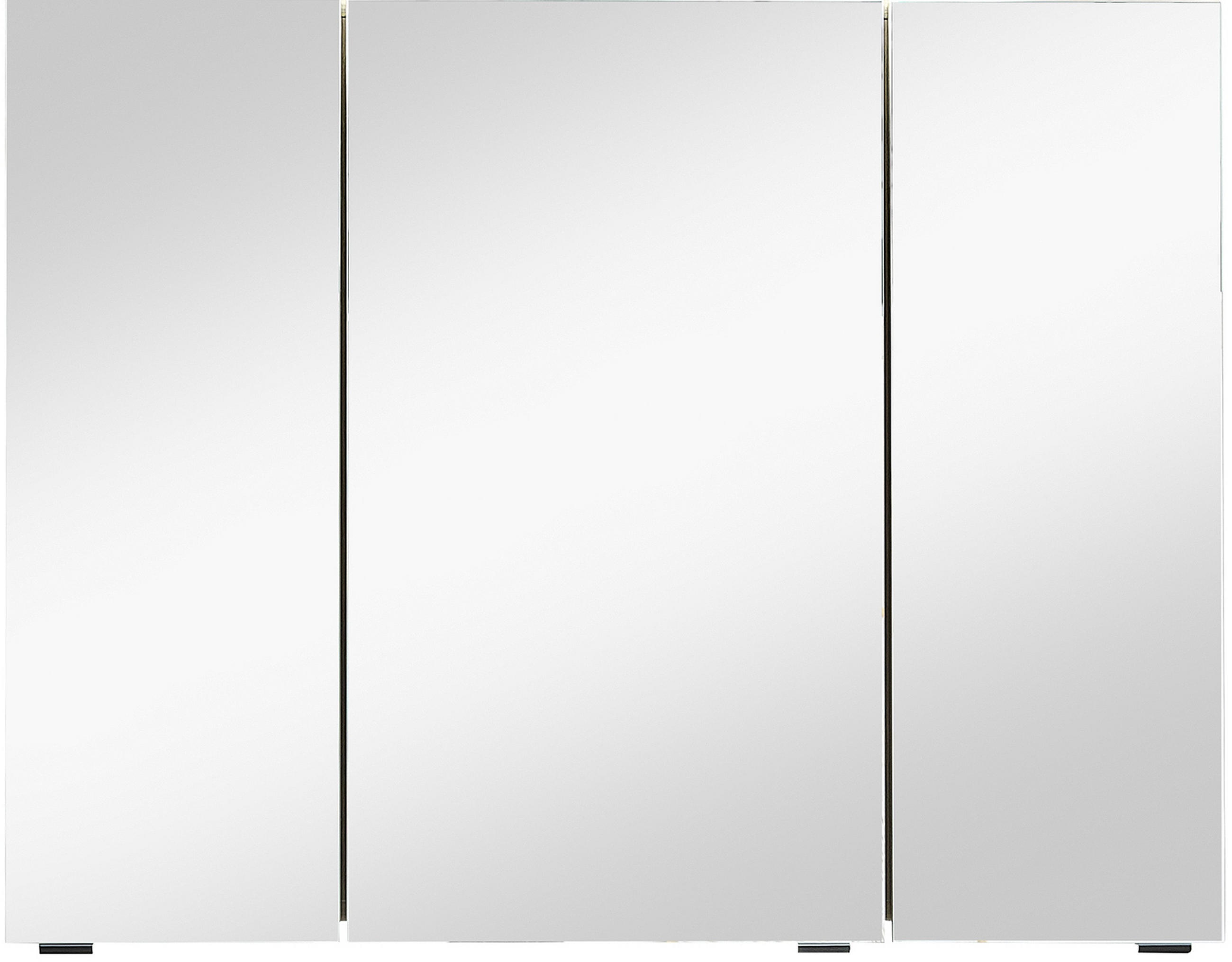 Thumbnail - Sadena Spiegelschrank, Silber, Metall, 6 Fächer, 90x70.3x17 cm, Made in Germany, Soft-Close-System, Badezimmer, Badezimm...