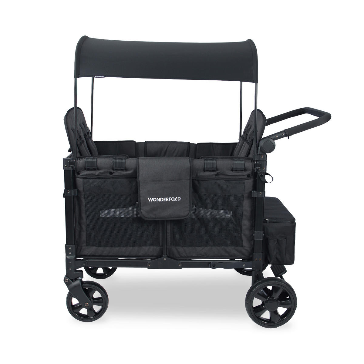 BOLLERWAGEN  W4 Elite Quad Stroller Wagon   - Schwarz, LIFESTYLE, Textil/Metall (73.66/124.46/137.16cm) - WONDERFOLD