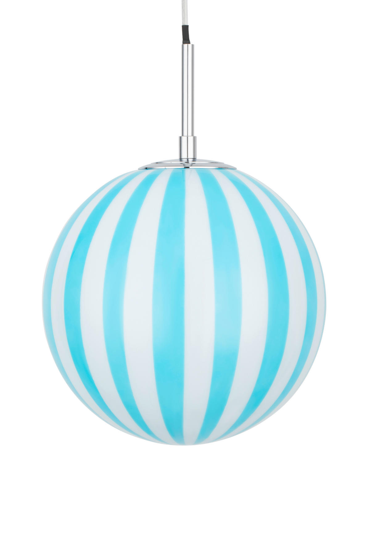 HÄNGELEUCHTE 25/120 cm  - Blau/Weiß, Design, Glas/Metall (25/120cm) - Collet's Monde