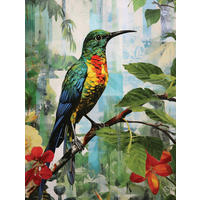 GLASBILD Tiere  - Multicolor, Basics, Glas (30/40/1,40cm) - Euroart