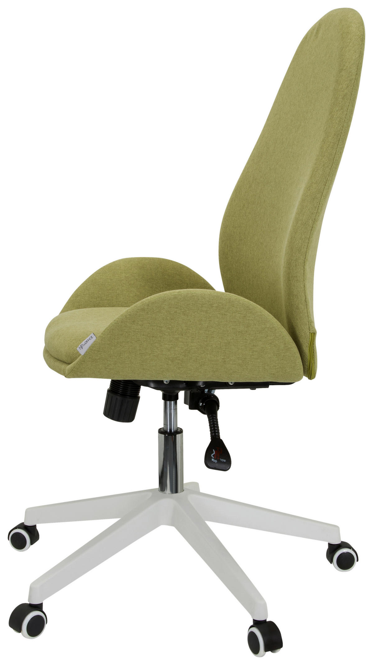 OTOČNÁ ŽIDLE, plochá tkanina, zelená - bílá/zelená, Basics, textil/plast (56/104/58cm) - MID.YOU