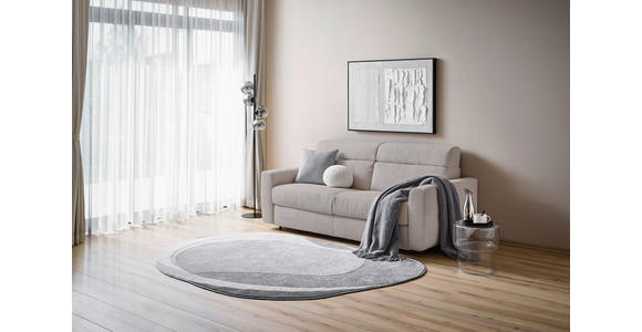 SCHLAFSOFA Cord Hellgrau  - Hellgrau/Schwarz, Design, Kunststoff/Textil (200/84/98cm) - Novel