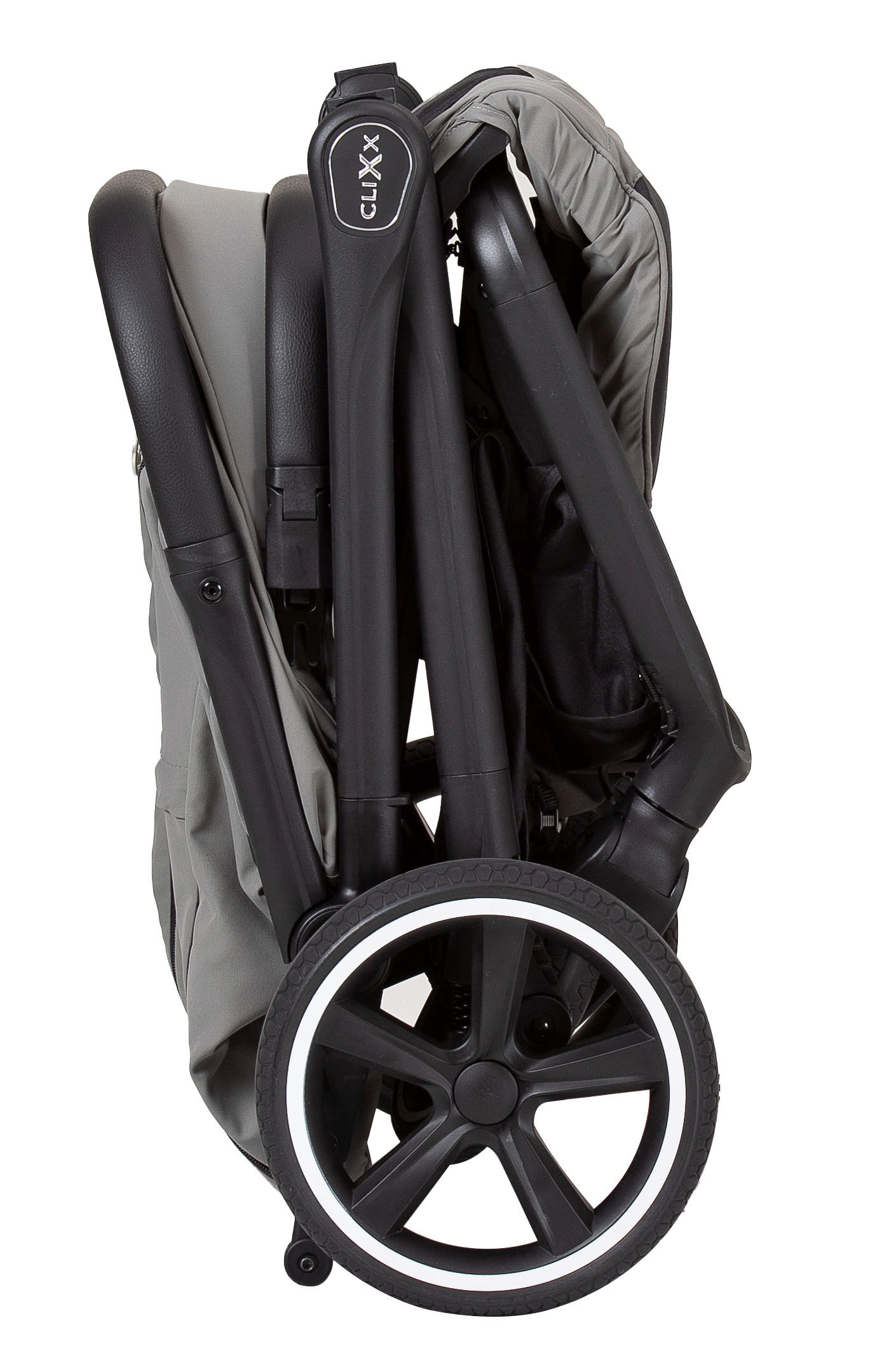 BUGGY Clixx  - Schlammfarben/Schwarz, Basics, Textil/Metall (84/52/106cm) - Hartan