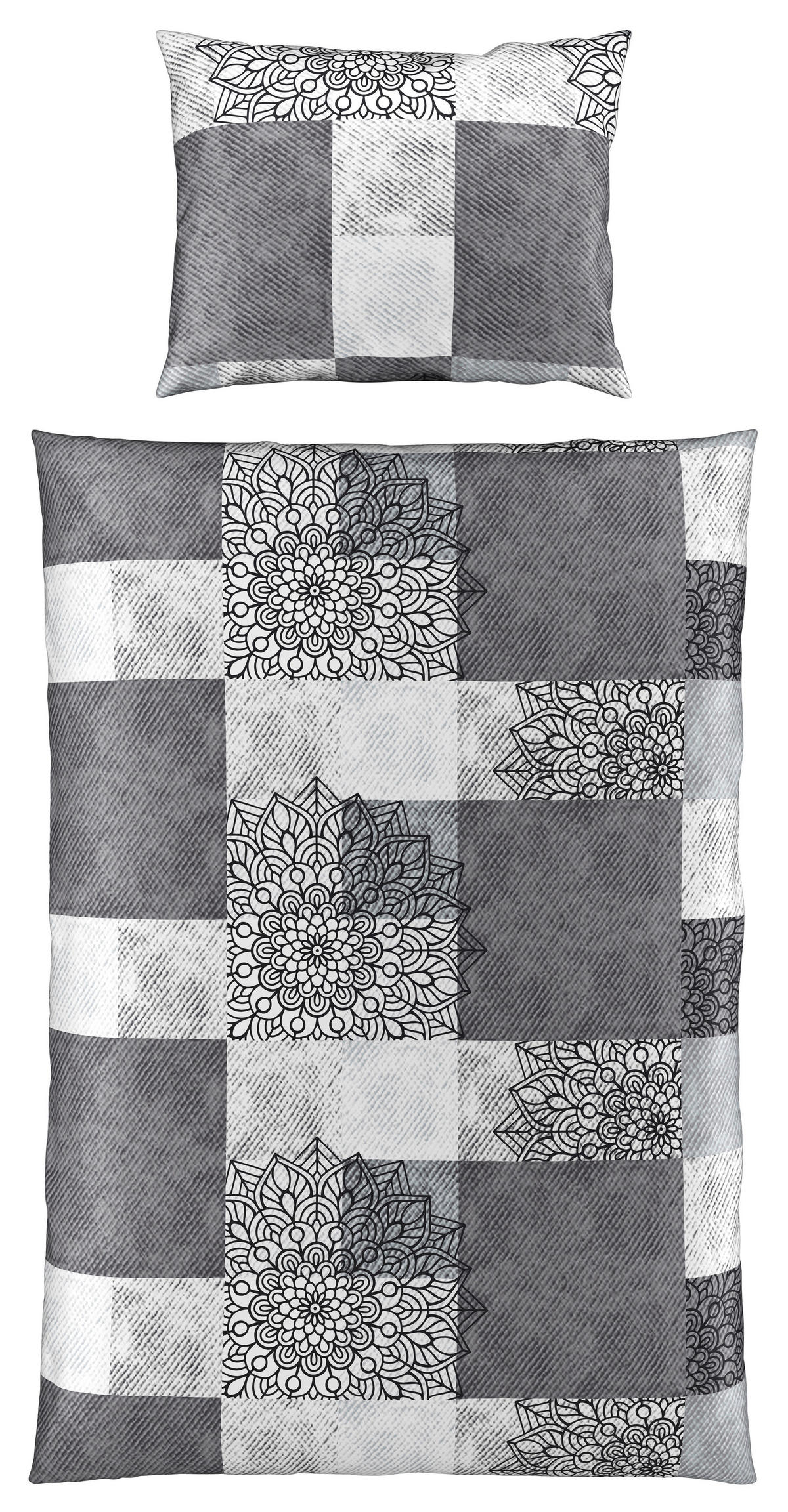 BETTWÄSCHE KALIO Satin 140/200 cm  - Grau, Design, Textil (140/200cm) - Esposa