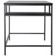 SCHREIBTISCH 140/70/75 cm  in Schwarz  - Schwarz, Design, Holzwerkstoff/Metall (140/70/75cm) - Carryhome