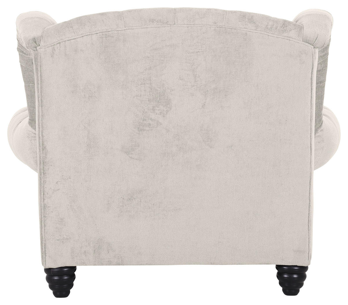 XXL-SESSEL in Chenille Creme  - Creme/Schwarz, Design, Holz/Textil (127/106/149cm) - Landscape