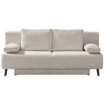 SCHLAFSOFA Spicy in Cord Beige  - Beige/Schwarz, MODERN, Textil/Metall (193/85/88cm) - Novel