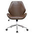 DREHSTUHL - Chromfarben/Dunkelbraun, Design, Kunststoff/Textil (59,5/91-101/62cm) - Hom`in DREHSTUHL - Chromfarben/Dunkelbraun, Design, Kunststoff/Textil (59,5/91-101/62cm) - Hom`in