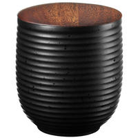 DOSE - Schwarz, KONVENTIONELL, Keramik/Holz (7,7/9cm) - ASA